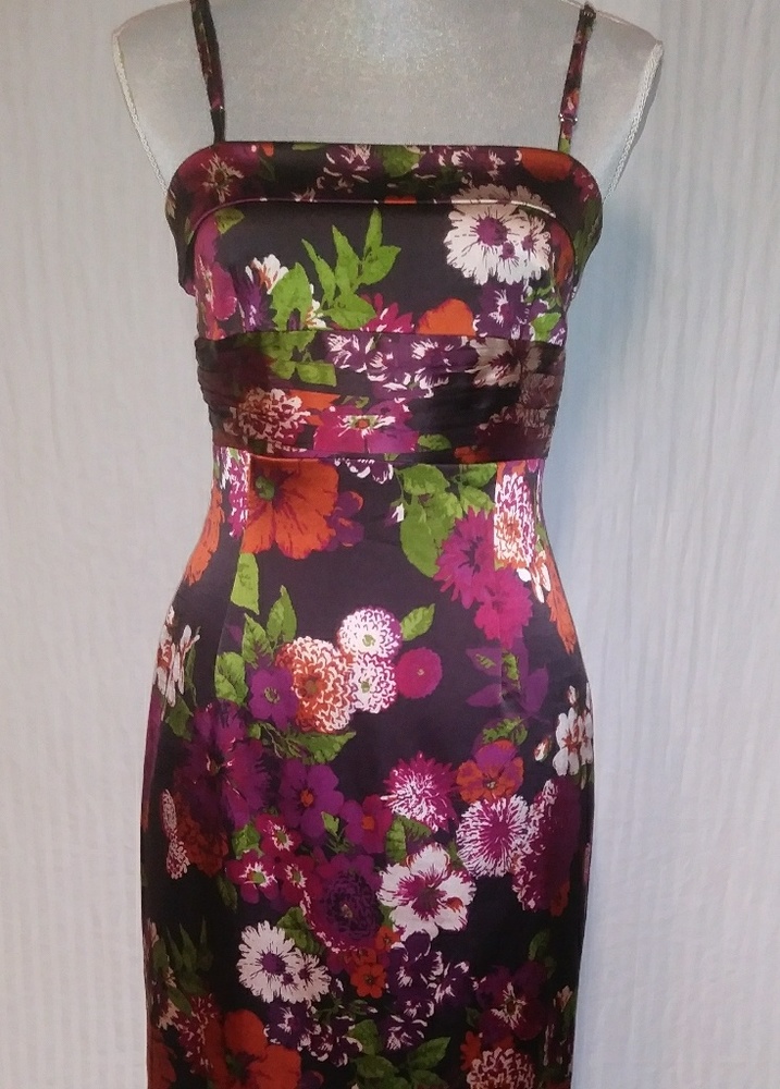 Laundry Shelli Segal Spaghetti Strap Dress Floral